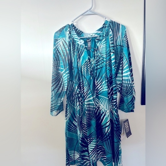 CoCo Reef Wanderlust Cover Up Dress Womens Cover up Dress M teal multi - Picture 7 of 11